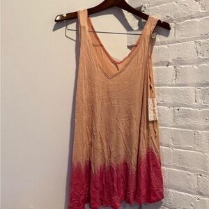 Free People Peach and Rose Sleeveless Dress